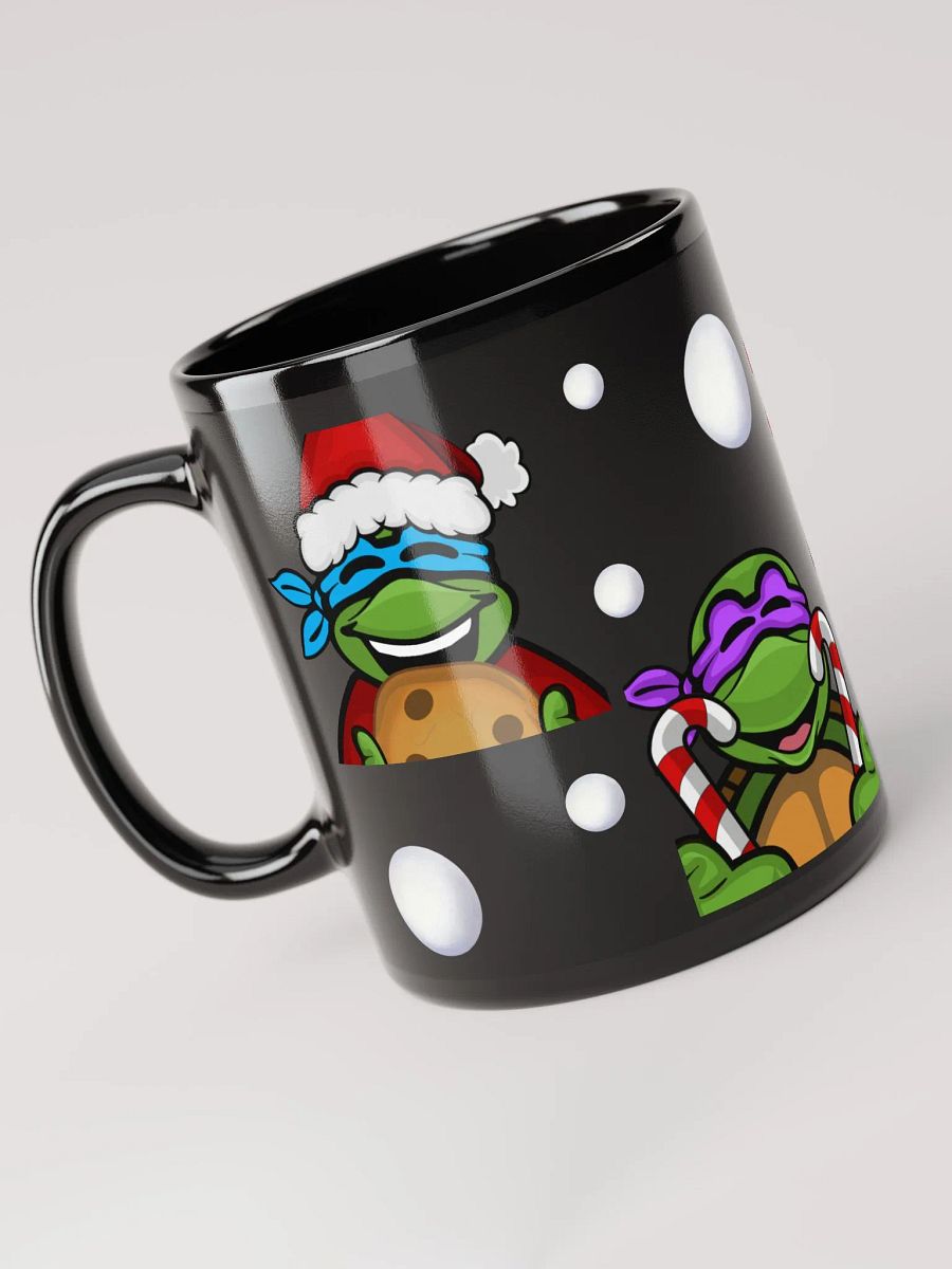 Turtles Christmas Black Glossy Mug product image (1)