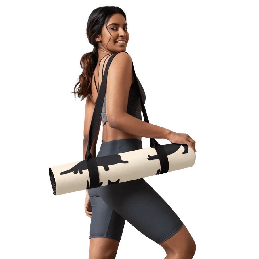 Cat Silhouette Yoga Mat: Perfect for Cat Lovers and Yoga Enthusiasts product image (9)