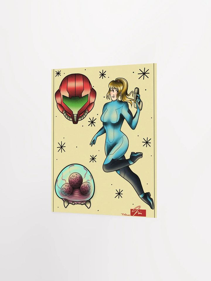 Metroid- American Traditional Flash Poster product image (9)