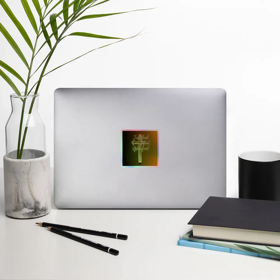 Justified, Sanctified, Glorified! Holographic Sticker Set product image (14)