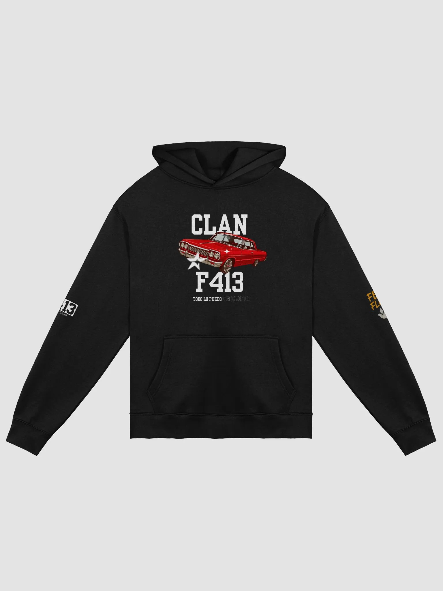 Clan F413 by Elias Worship: Sudadera de Adoración con Diseño Low Rider y Estampado Vibrante product image (1)