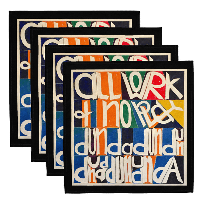 All Work and No Play Napkins product image (1)