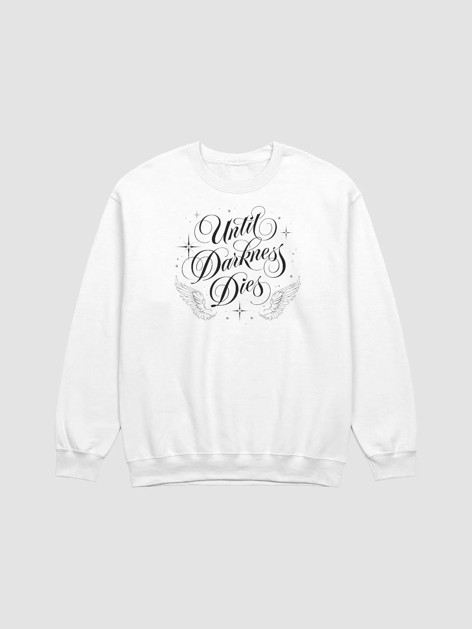 Until Darkness Dies (wings design) Gildan Classic Crewneck Sweatshirt product image (17)