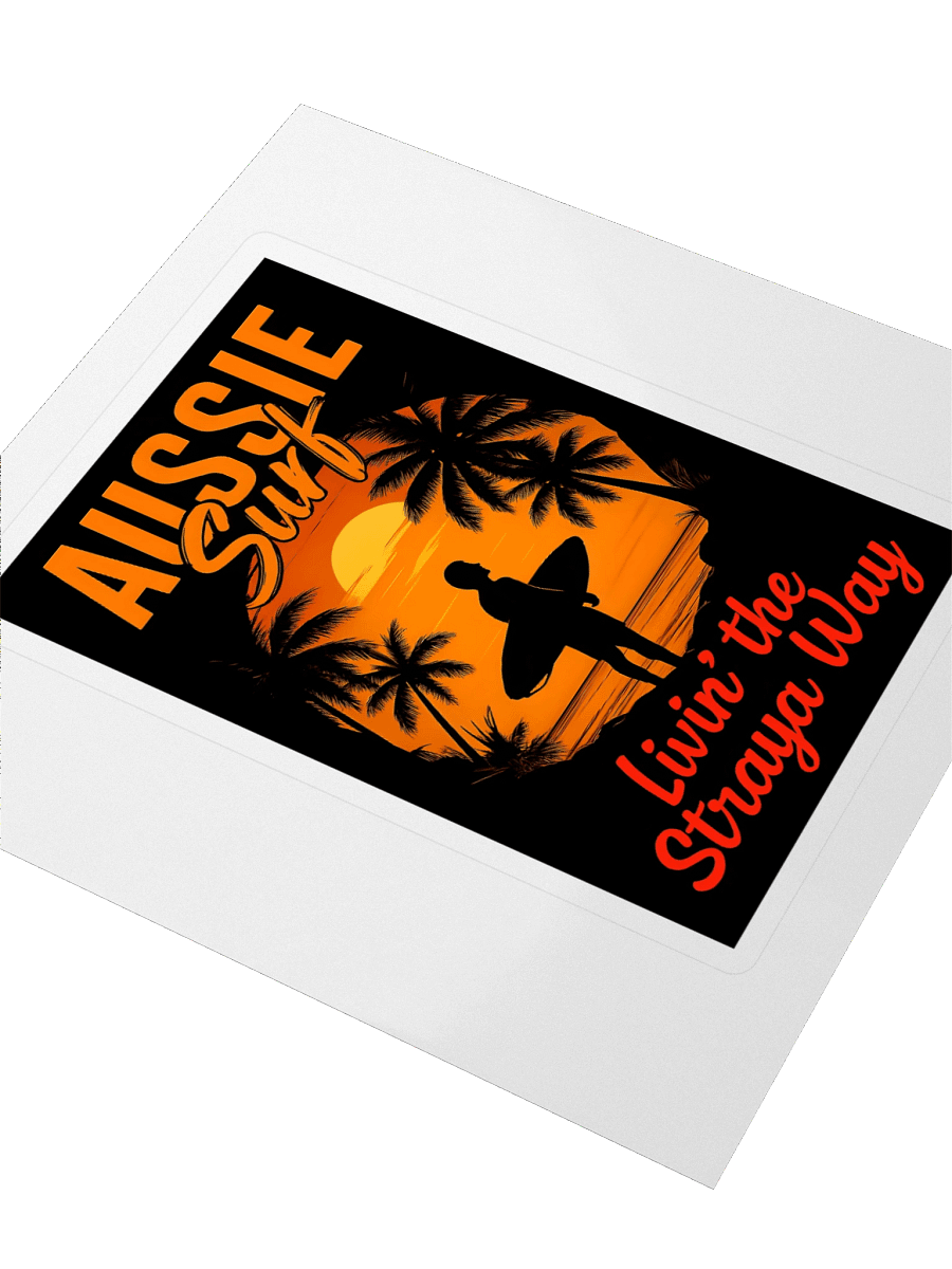 Aussie Surf Livin' the Straya Way Sticker product image (3)