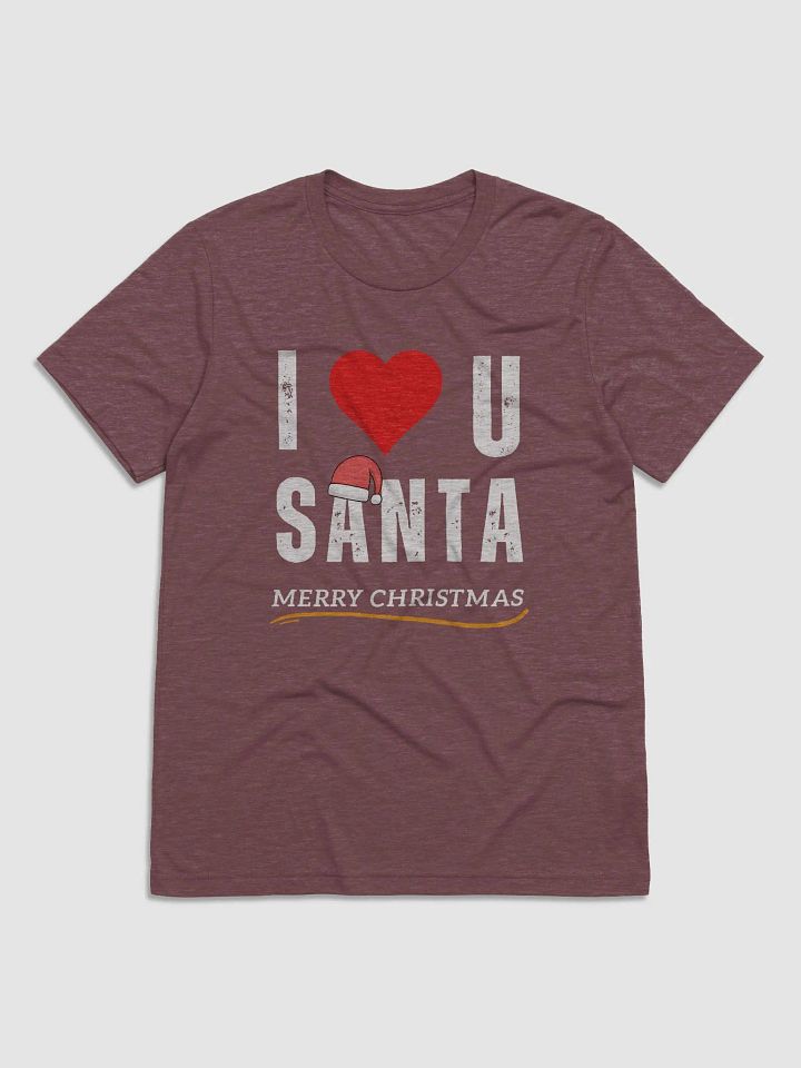 I love Santa Triblend Short Sleeve T-Shirt product image (49)