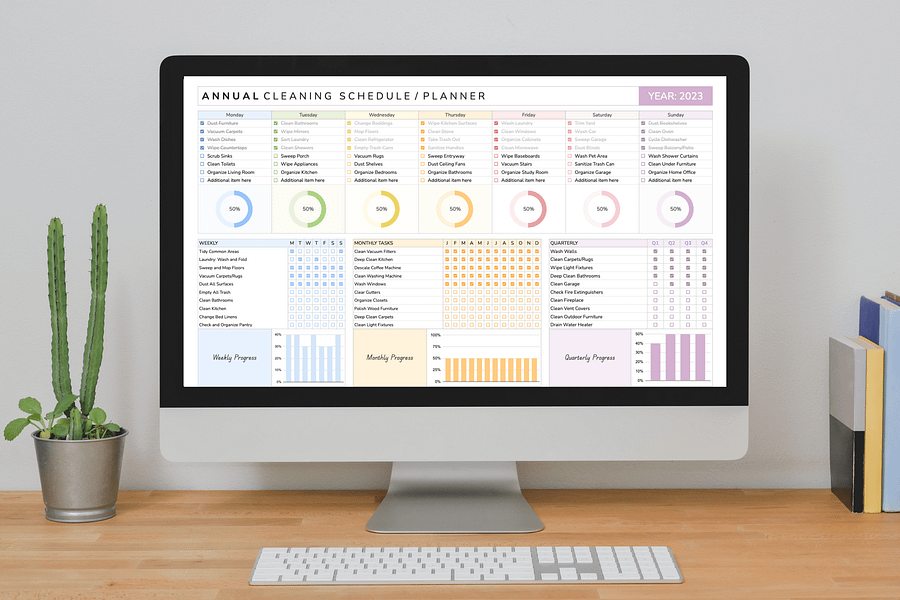 Comprehensive Cleaning Checklist Template - Google Sheets Template product image (4)