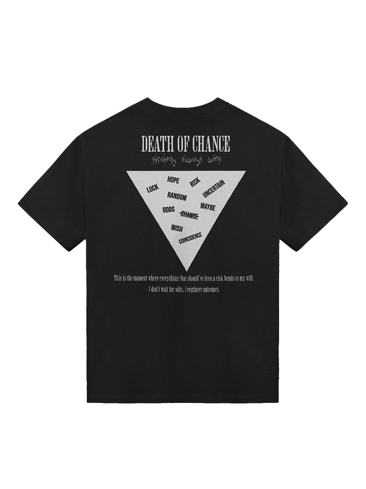 Magigio Death of Chance “Control” Oversized Faded Tee (White) product image (2)
