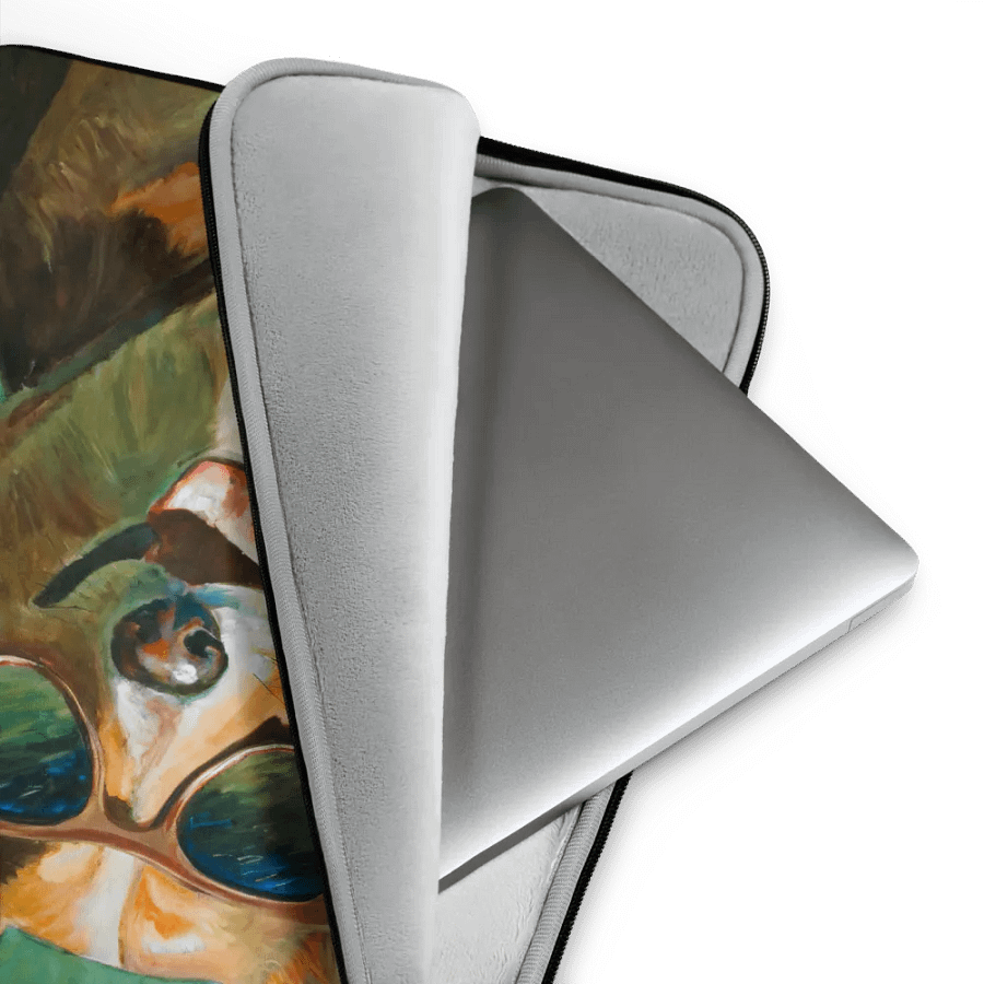 Cool Corgi Sunglasses Painting - dogPXL Artistic series Laptop Sleeve product image (3)