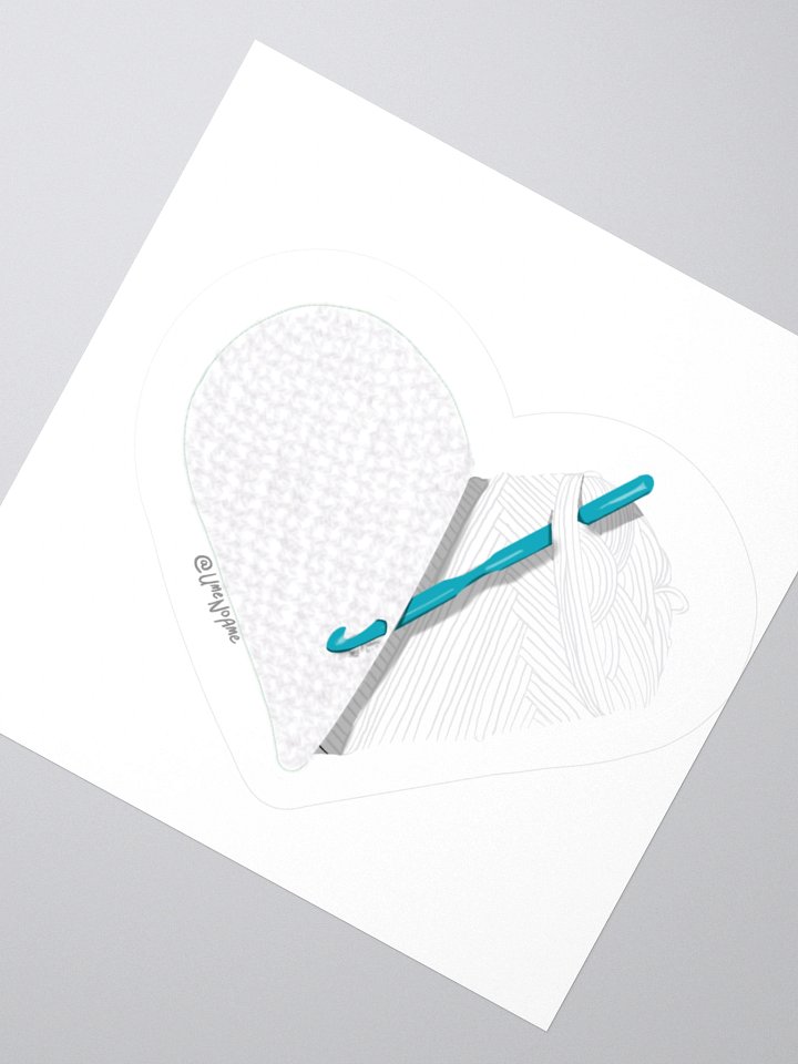 Crochet Love - White Sticker product image (6)