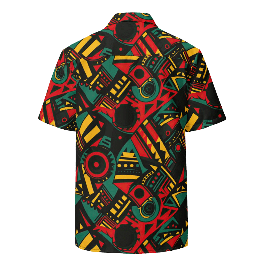 Heritage Breeze: African Black History Month Button-Down Shirt product image (3)
