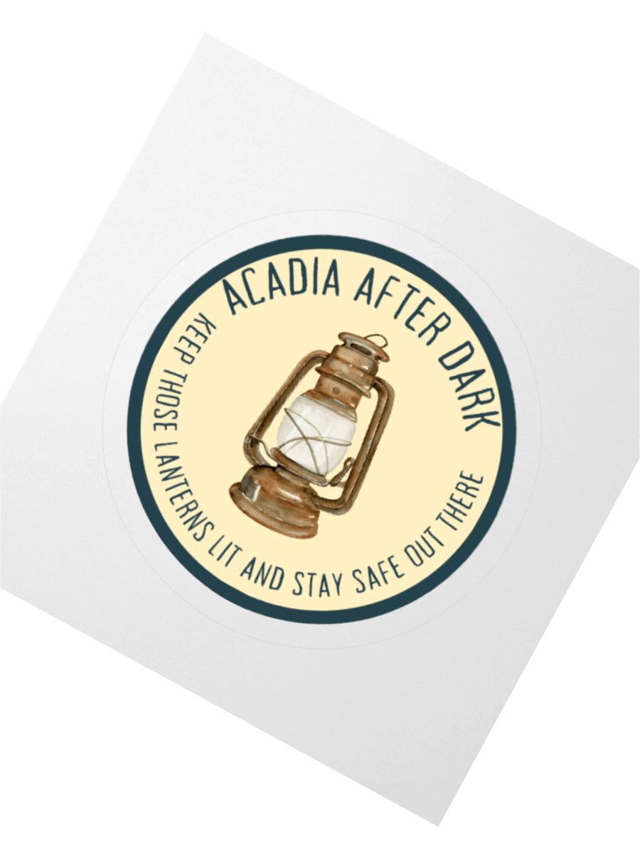 Acadia After Dark Lantern Sticker - Stay Safe Out There product image (4)