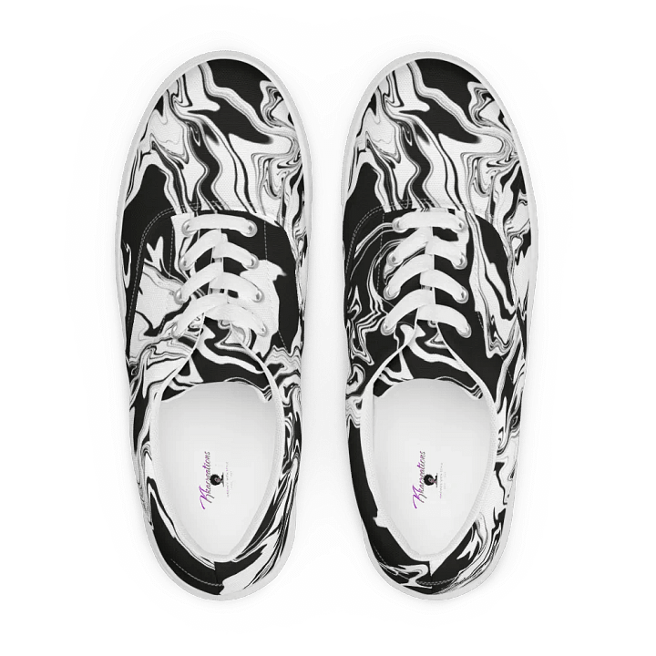 Monochrome Swirl Lace-Up Shoes product image (1)