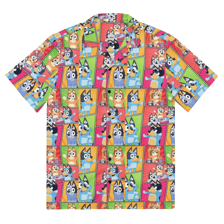 Aussie Heeler Design _ CoachShawStudio's Streetwear Shirt _ Custom Unisex Short Sleeve Button Down Shirt product image (2)