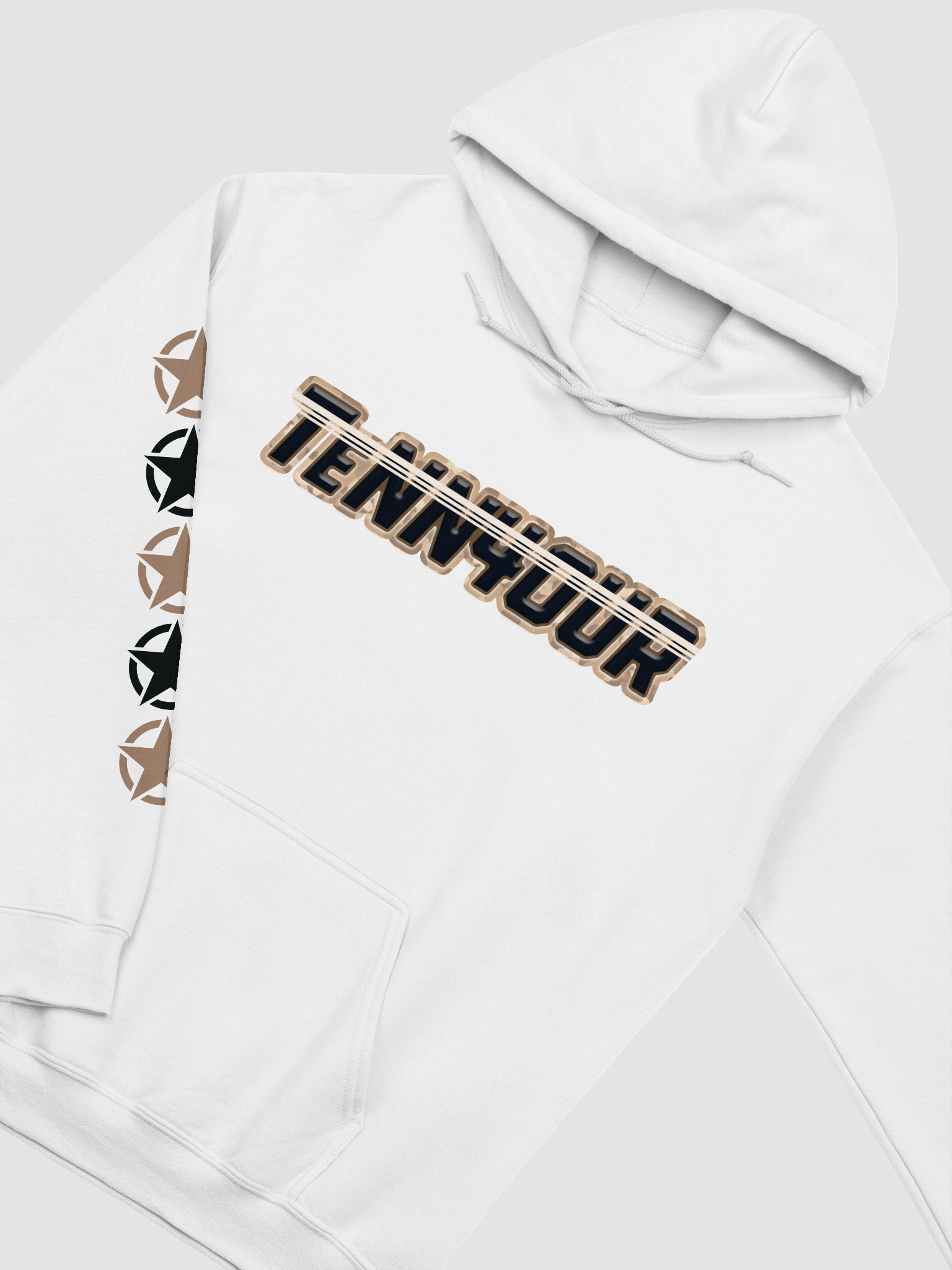 #TeNN4OURARMY Hoodie - Tan & Black product image (9)