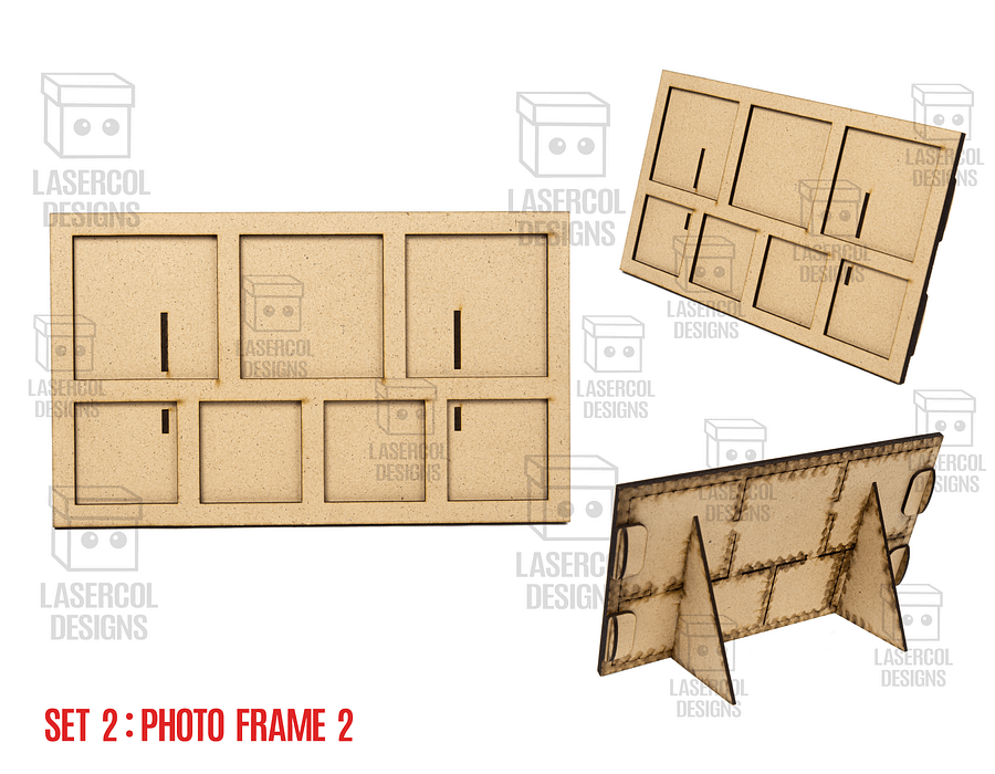 Photo Frames Set 2 (5 Styles) - Laser Cut Files product image (3)