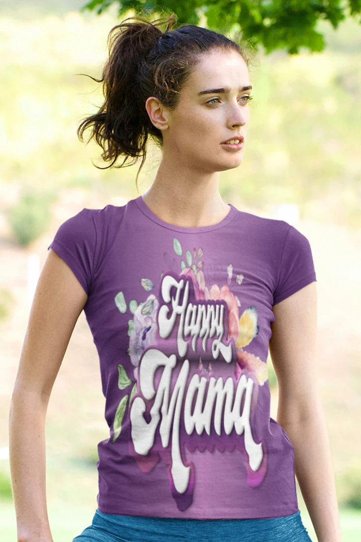 Happy Mama All Over Print T-shirt product image (1)