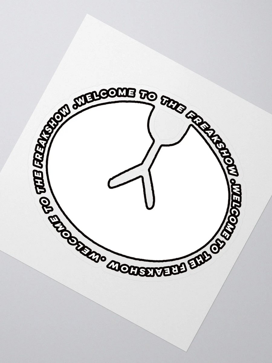 IcyDaRabbit Logo Sticker (White) product image (2)