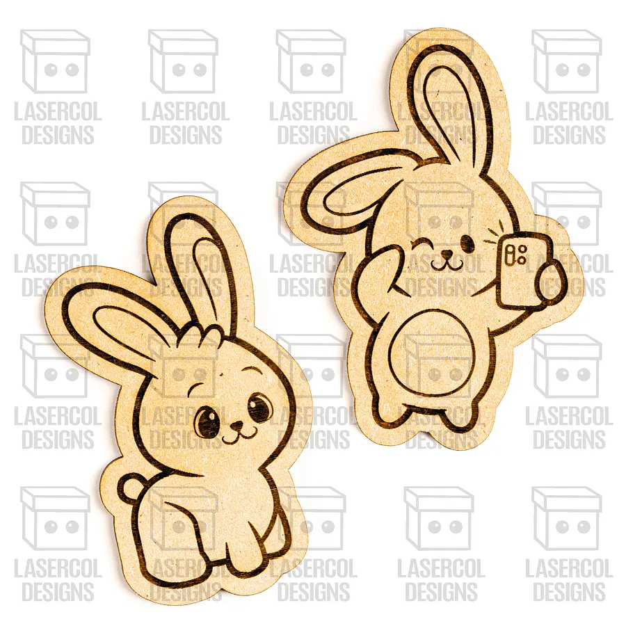 Easter Bunny Paint Kit DIY Cut Outs Set 6 - Laser Cut Files product image (9)