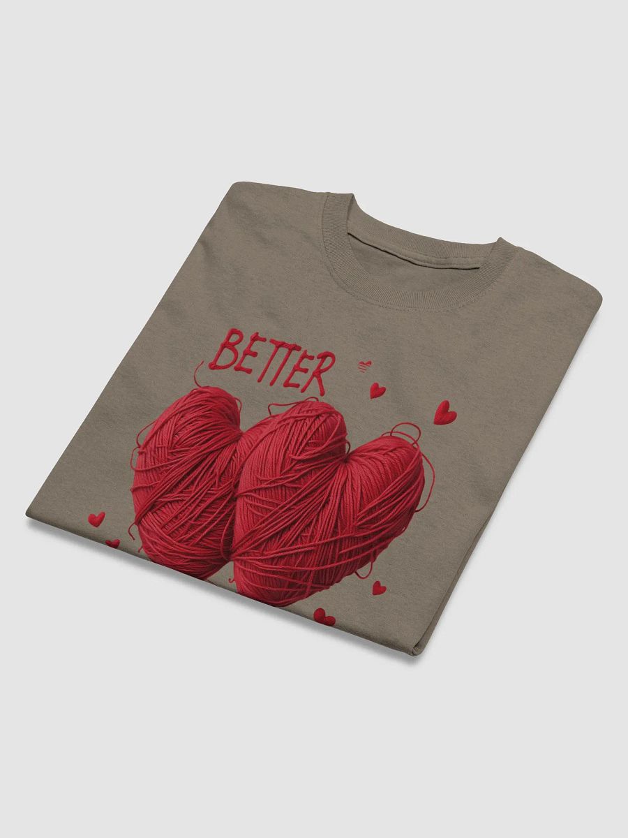 Better Together Heart-Shaped Yarn Art T-Shirt product image (17)