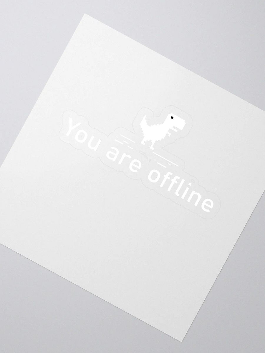 Pixelated Dino Offline Kiss Cut Stickers product image (2)