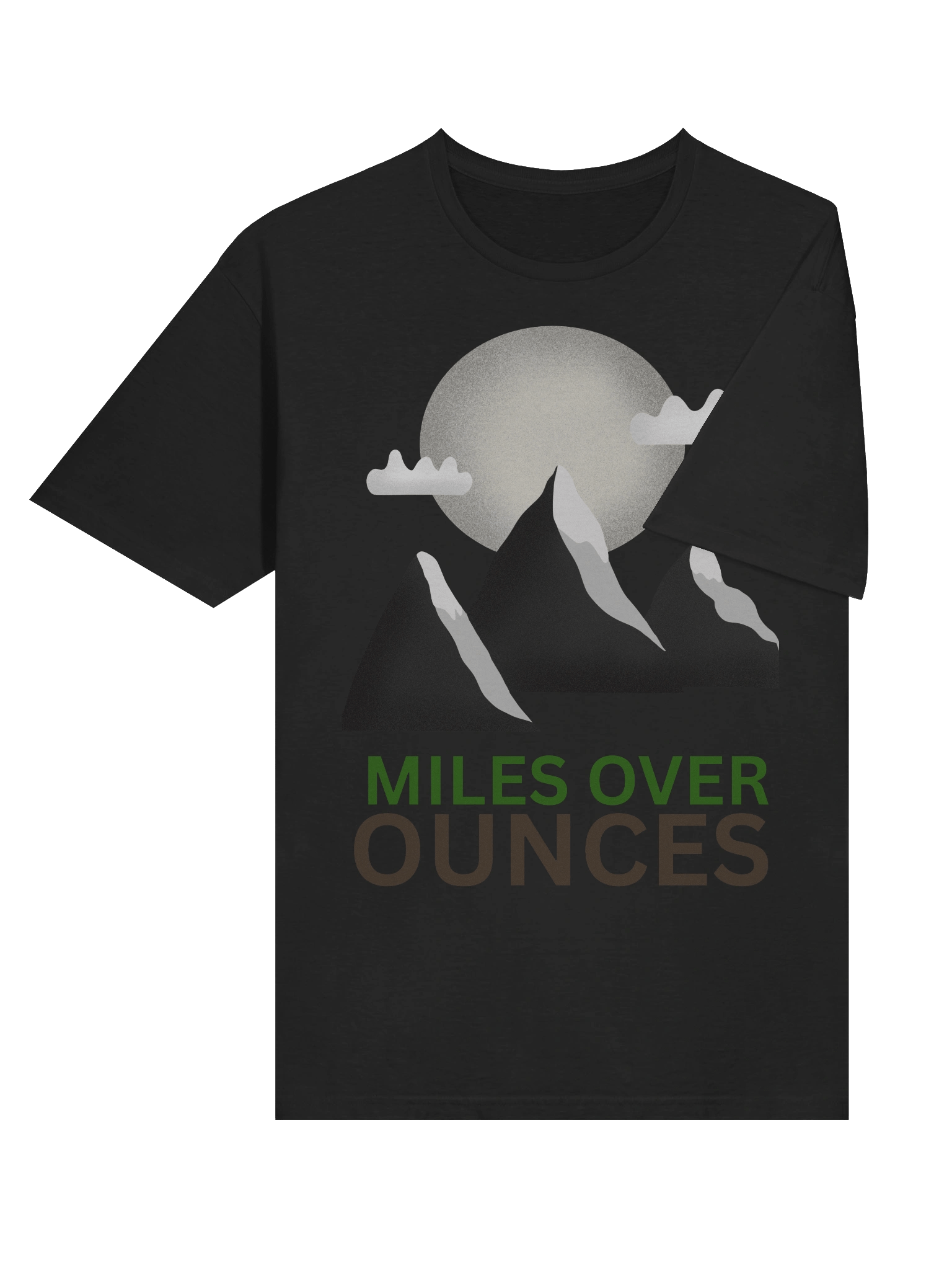 MILES OVER OUNCES Ultralight Backpacking T-Shirt product image (51)