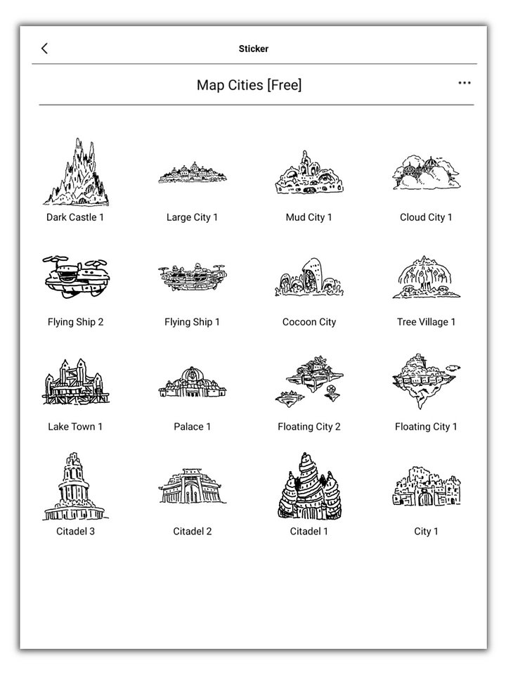 Simple Fantasy Map Stickers [FREE VERSION] product image (1)