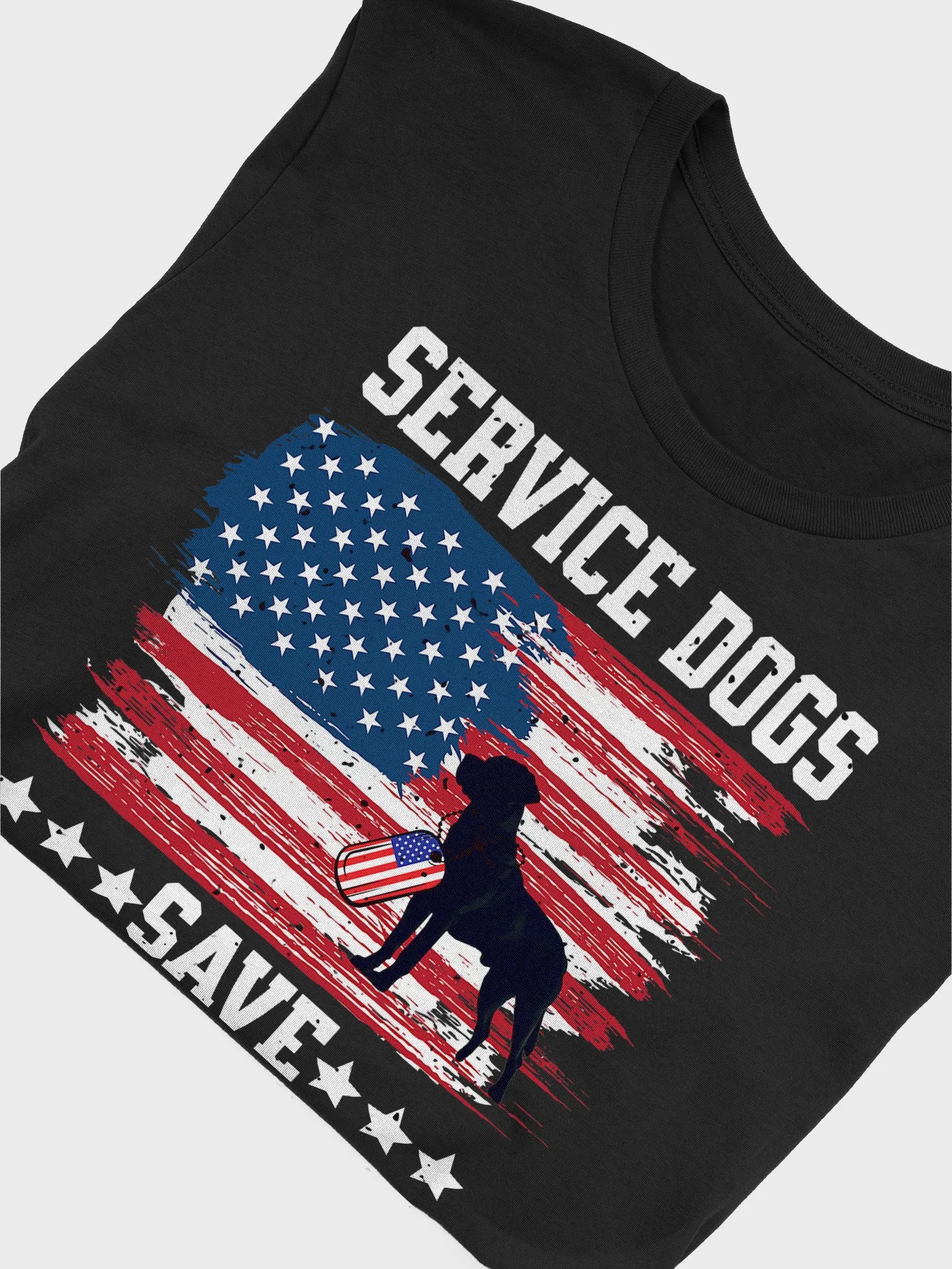 Service Dogs Save Veteran Lives - Adult T-Shirt product image (5)