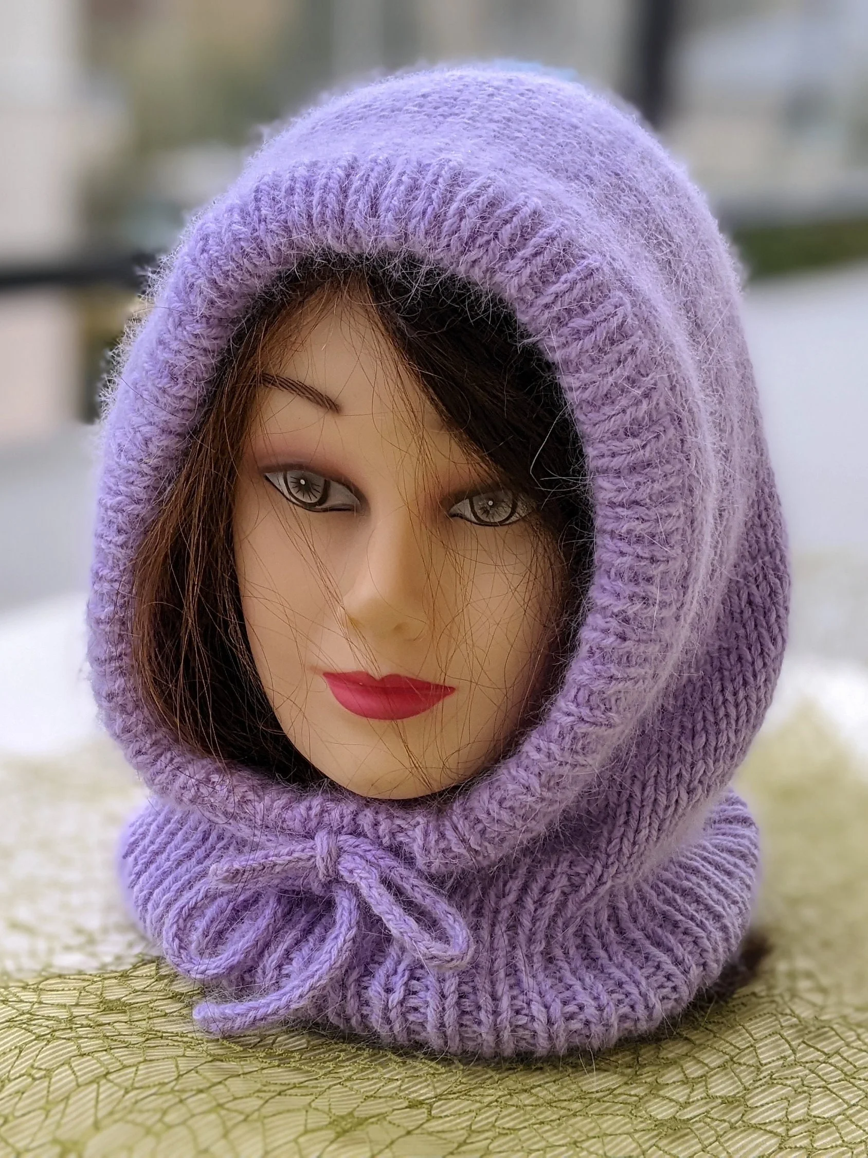 Knit Hooded Cowl Pattern product image (7)