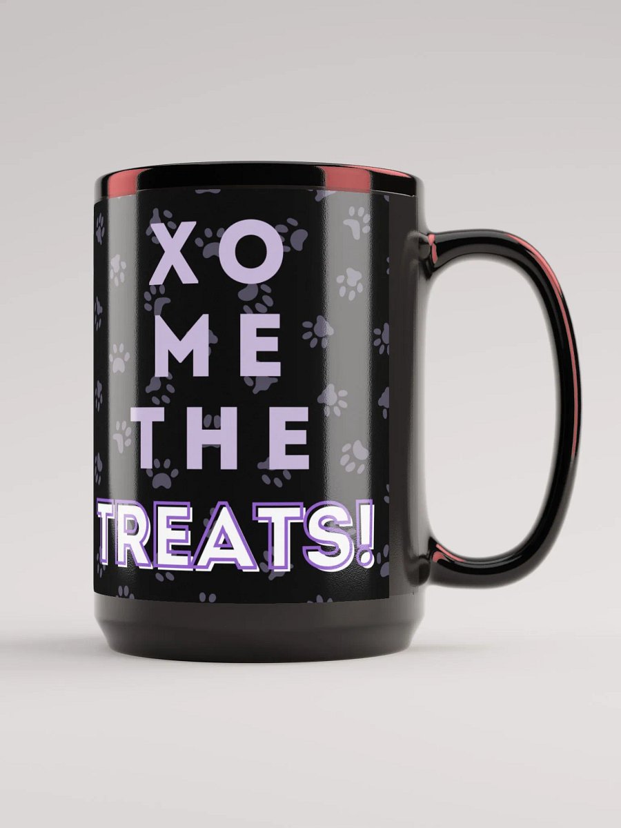 "Xo Me the Treats!" 15oz Mug - Black product image (1)