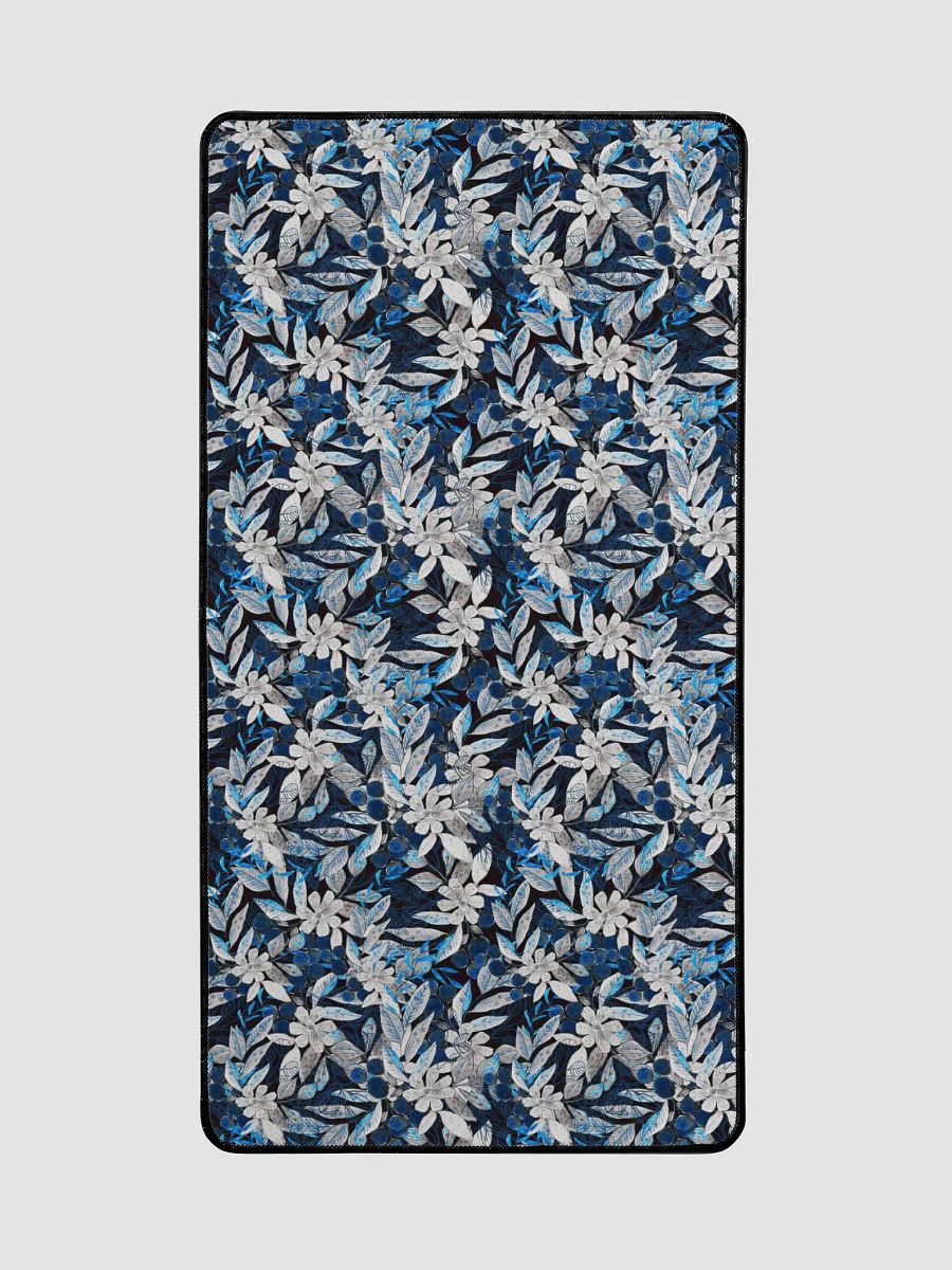 Blue White Garden Desk Mat product image (2)