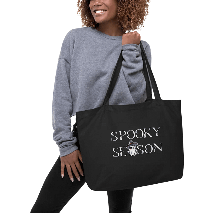 Spooky Season Sombrero Ghost Organic Cotton Tote product image (2)