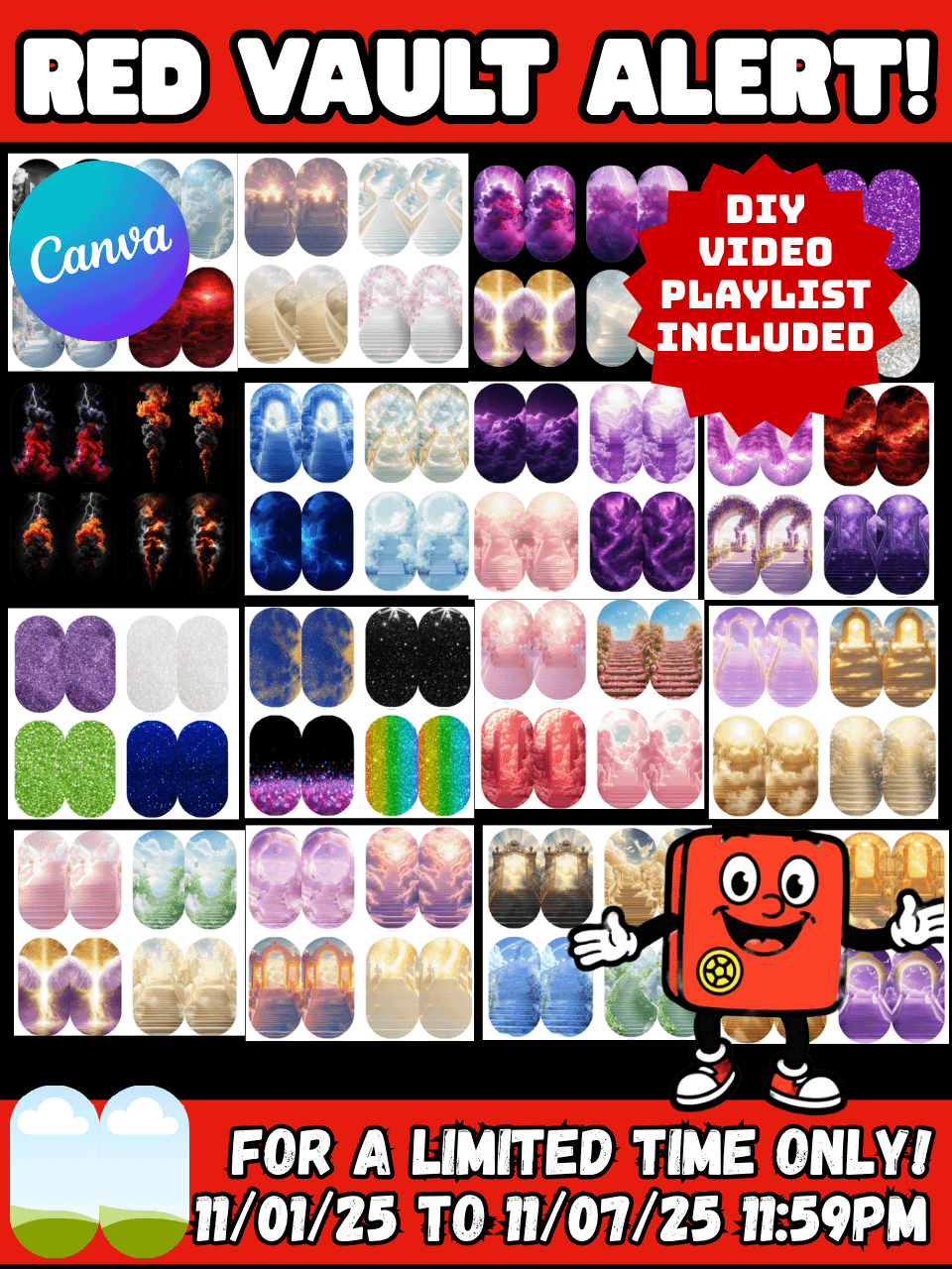 Editable Dog Tag Templates with 60 Plus Pre-Designed Background Images - Editable in Canva - DIY Video Playlist Included product image (1)