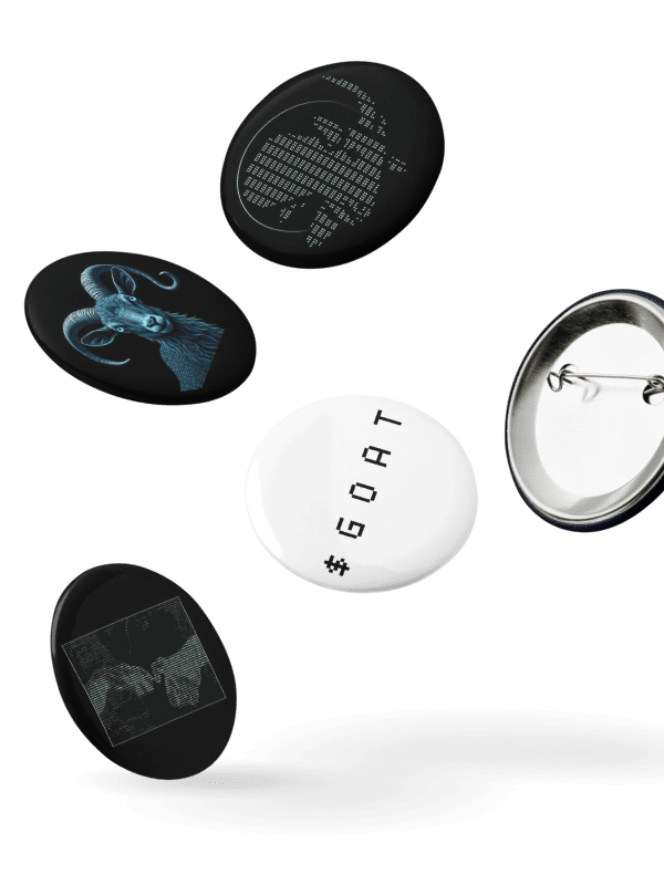 $GOAT 5 Pin Buttons product image (4)