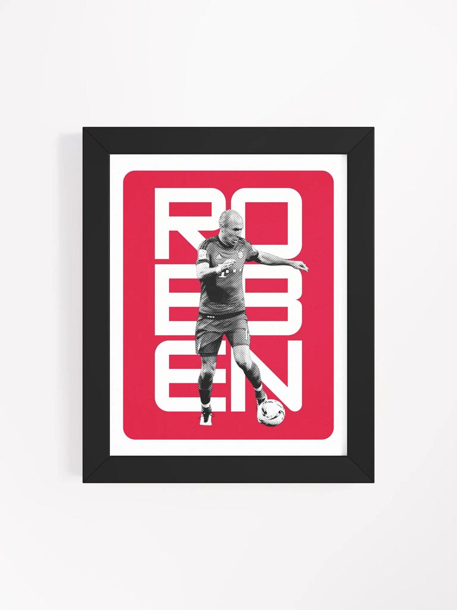 Arjen Robben BW Bayern Munich Name Art Framed Print product image (2)