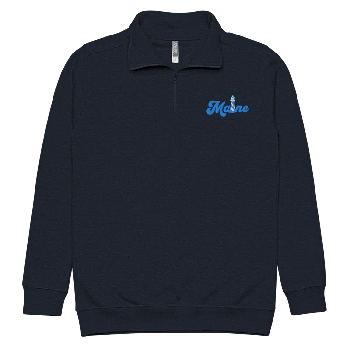 Maine Lighthouse Embroidery Half Zip product image (19)