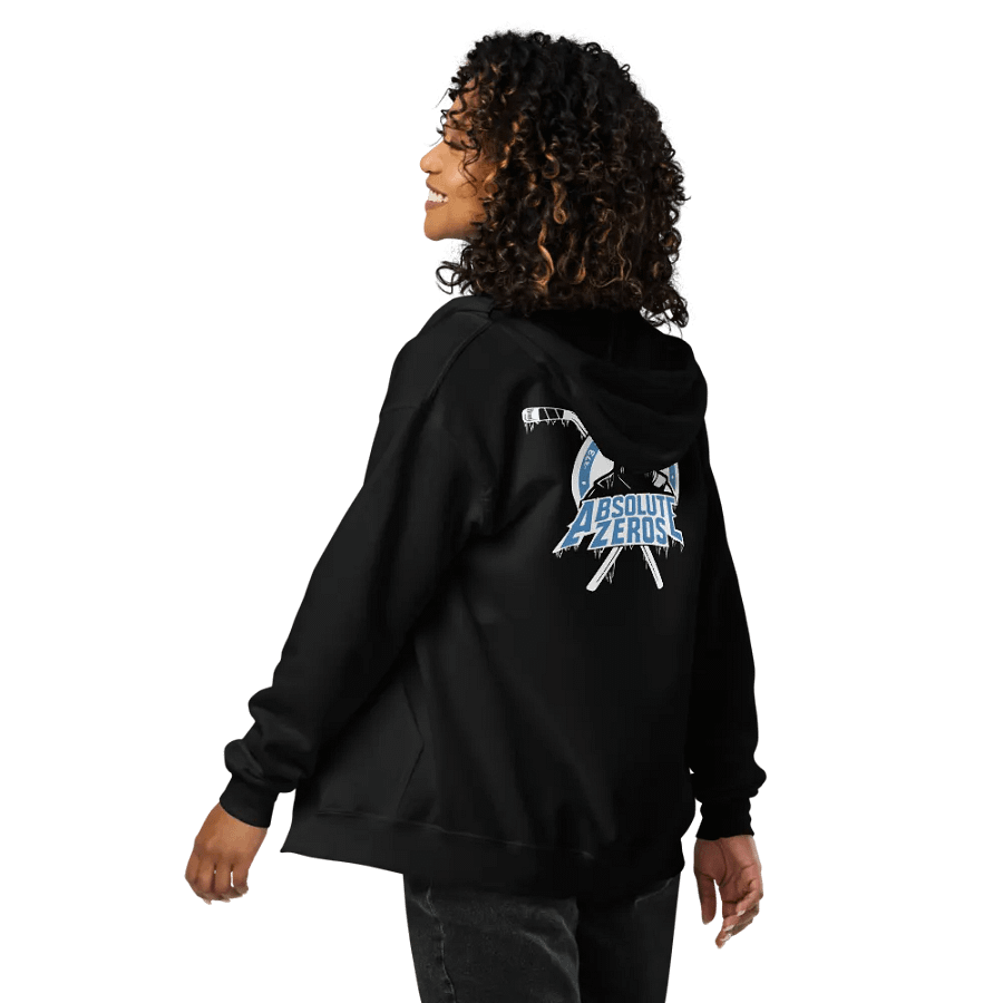 Gildan Unisex Heavy Blend Black Zip Hoodie product image (5)