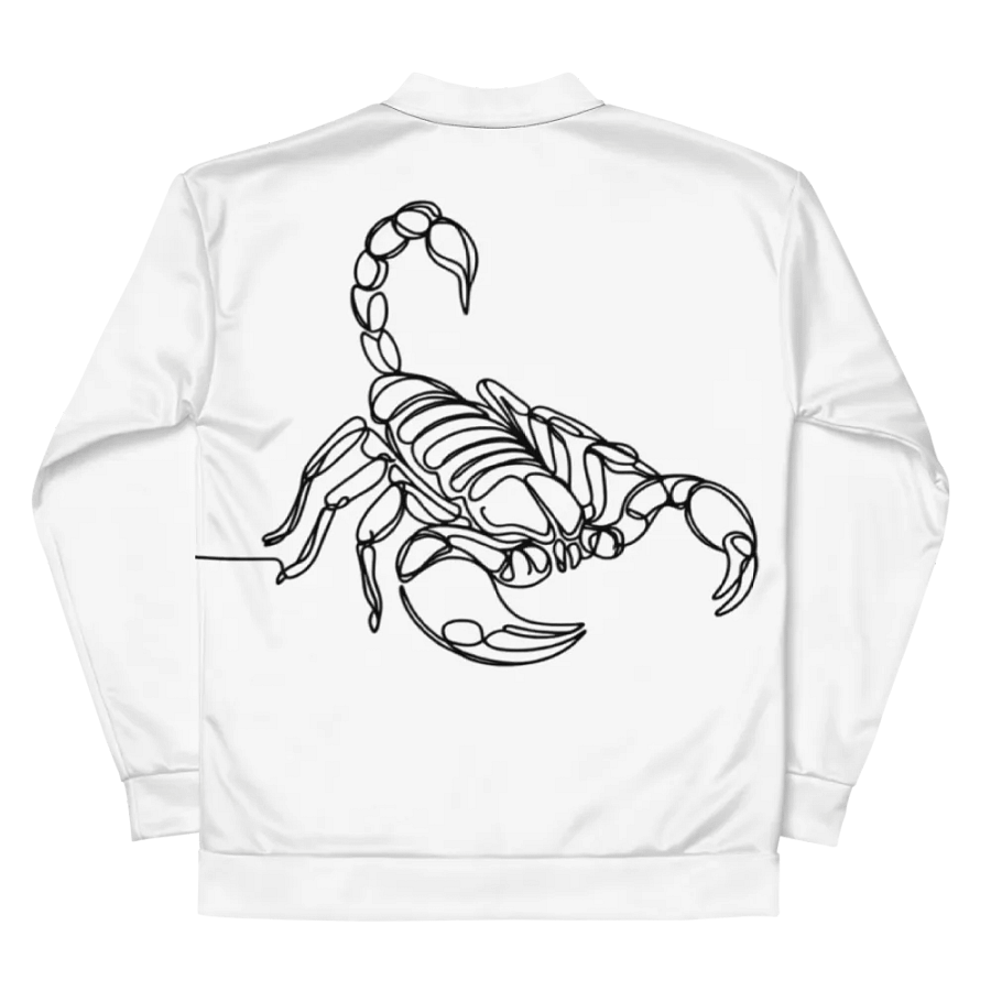 Scorpion Line Art Design All-Over Print Bomber Jacket product image (6)