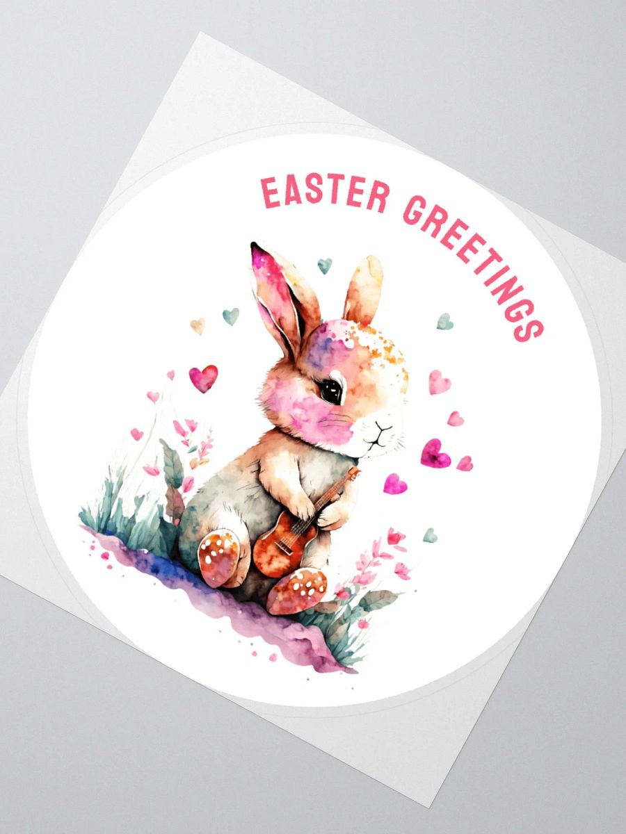 Guitar Playing Bunny Easter Greetings product image (3)