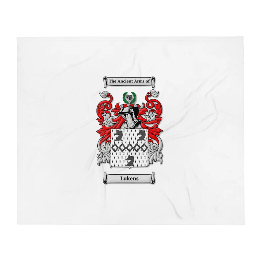 Lukens Family Crest - Throw Blanket product image (1)
