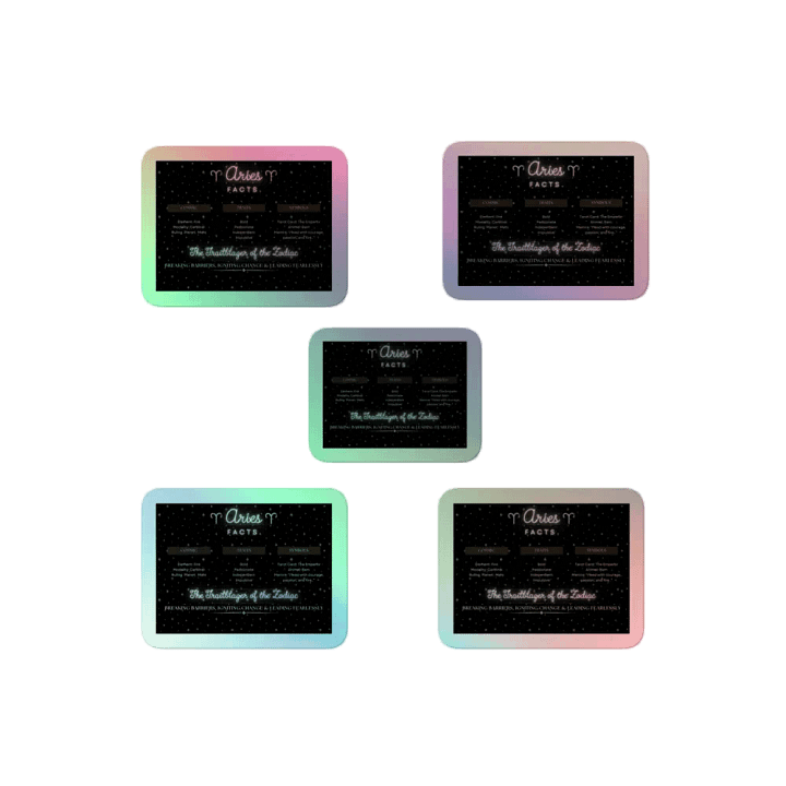 Aries 2025, Attributes, Holo Sticker Paxk product image (2)