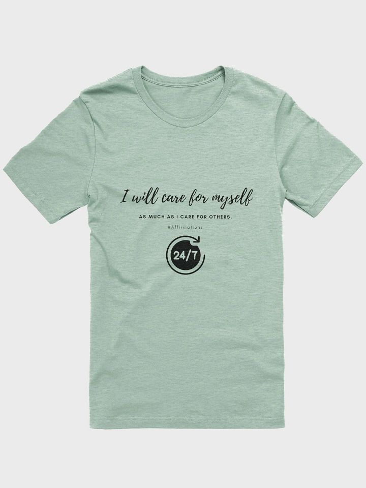I will care for myself Dark Unisex Super soft T-Shirt product image (3)