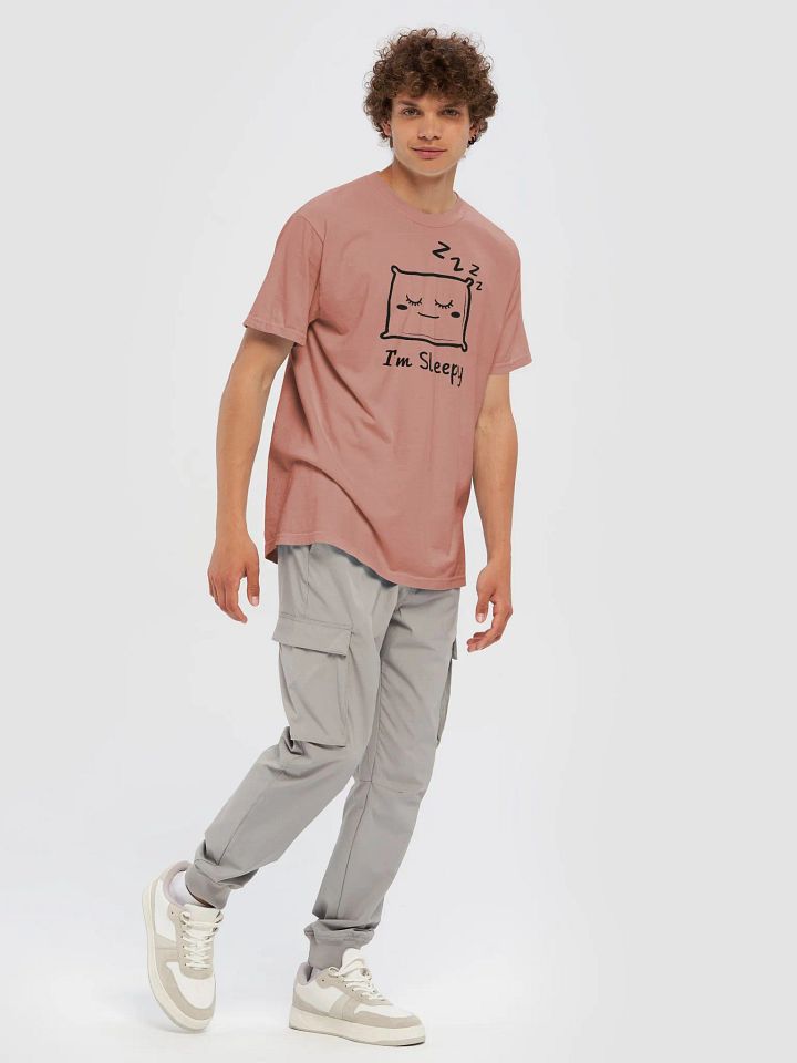 "I'm Sleepy" Design Garment-Dyed Heavyweight T-Shirt, Unisex T-Shirt product image (1)