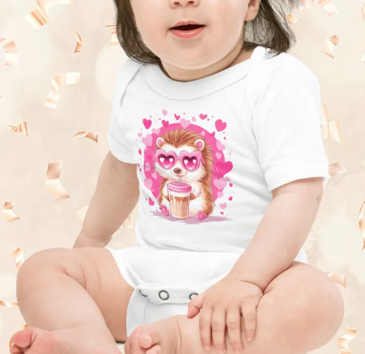 Charming Hedgehog Baby Onesie product image (1)