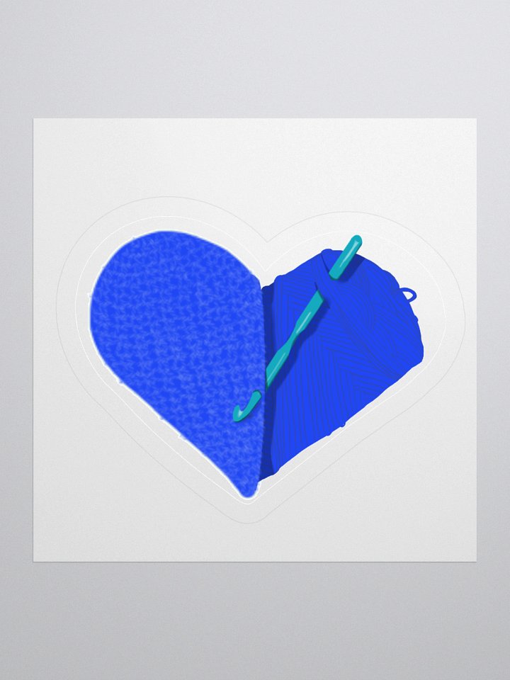 Crochet Love - Blue Sticker product image (3)