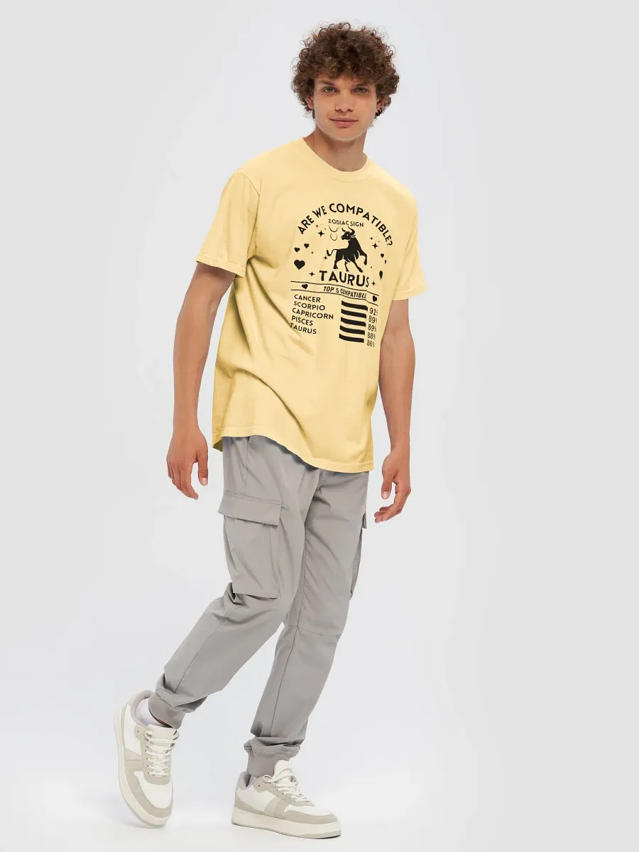 Taurus Zodiac Sign Romantic Compatibility T-Shirt - Light Comfort Colors 1717 product image (31)