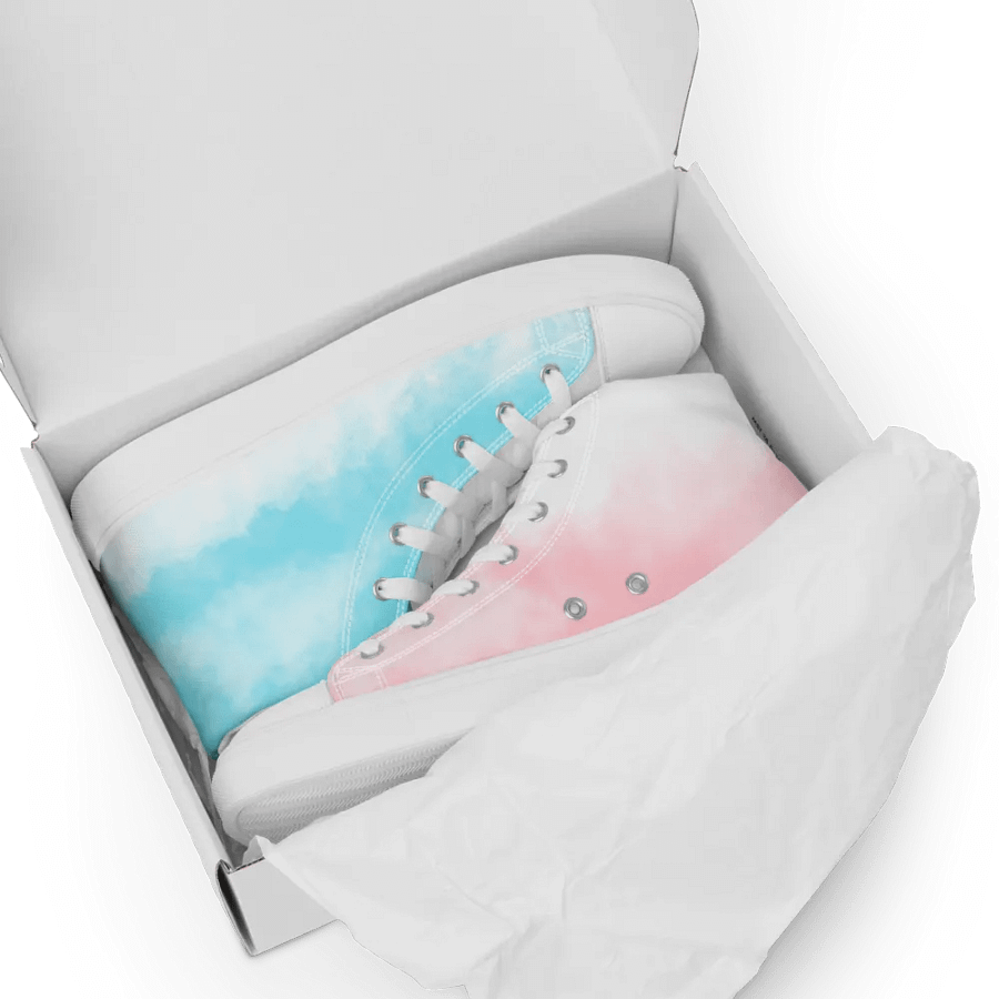 Woman's High-Top Sneakers (Cloudy Skies) product image (8)