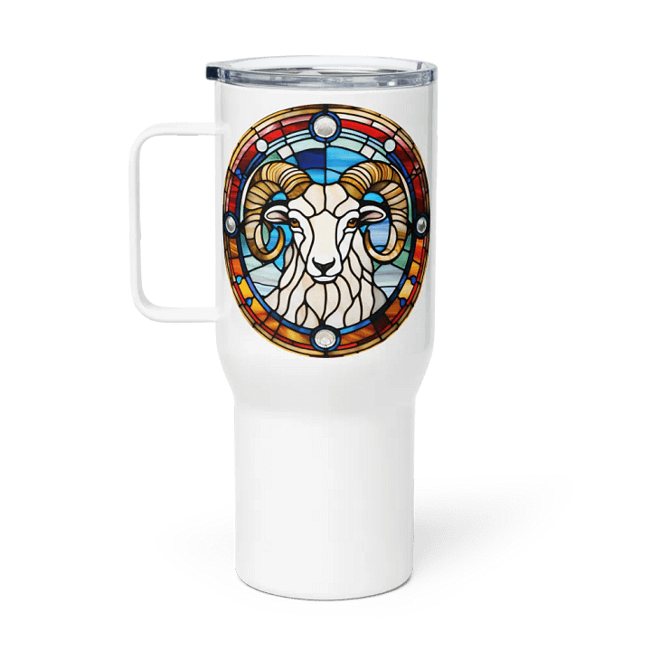 Spiritual Aries - Unique Travel Mug Design - Circle Energy product image (1)