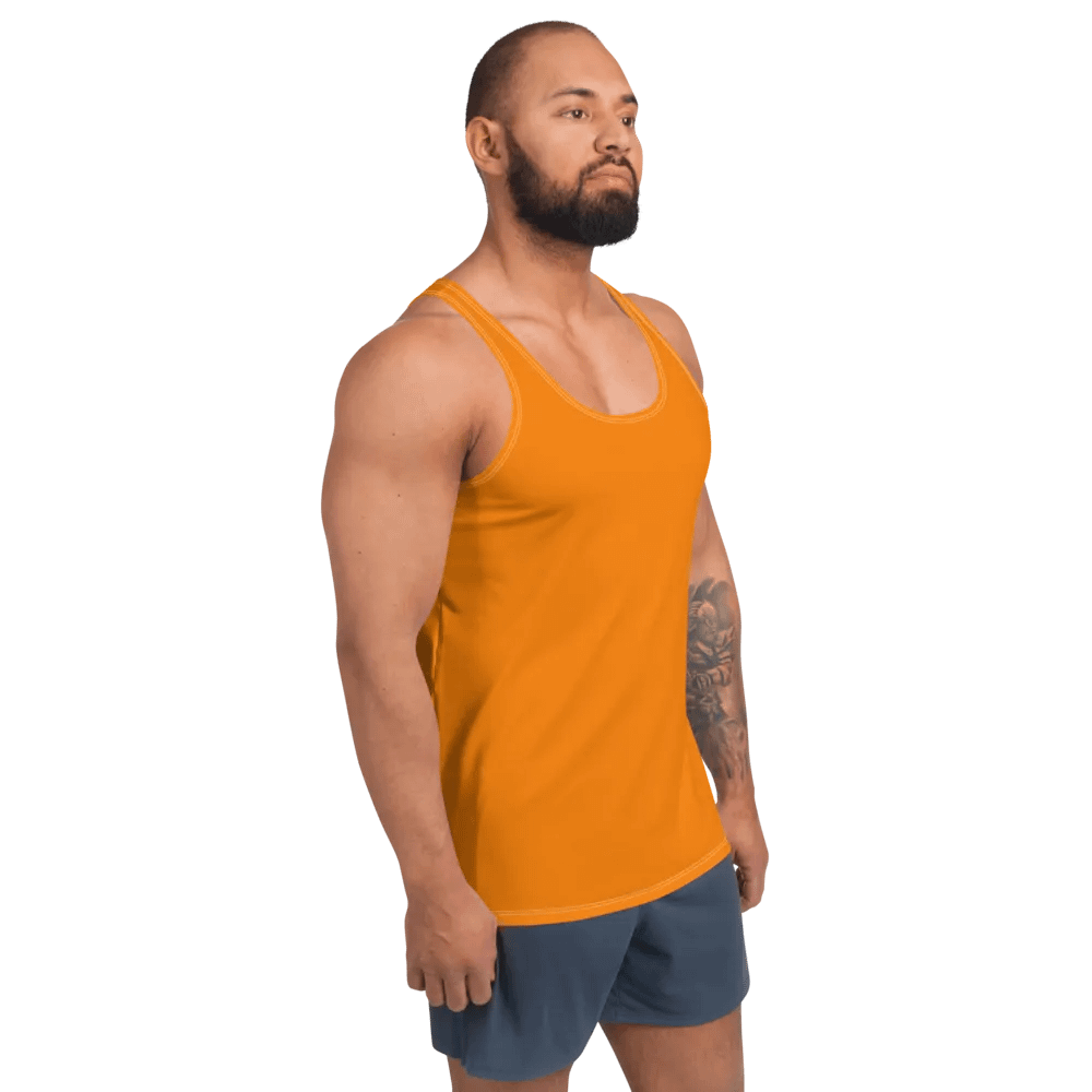 Plain Color Orange Tank Top product image (4)