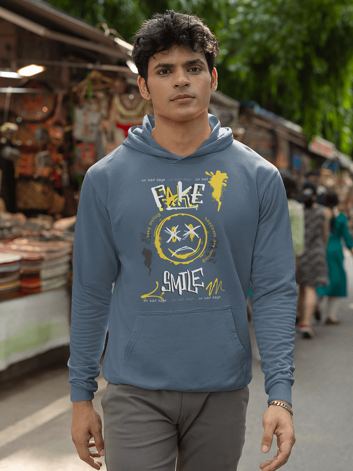 Fake Smile | Gildan Classic Unisex Hoodie product image (1)