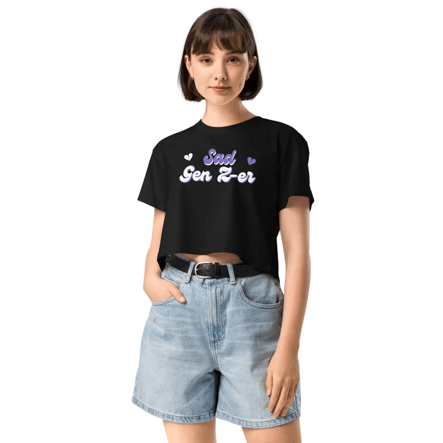 Sad Gen Z-er Crop Top product image (7)